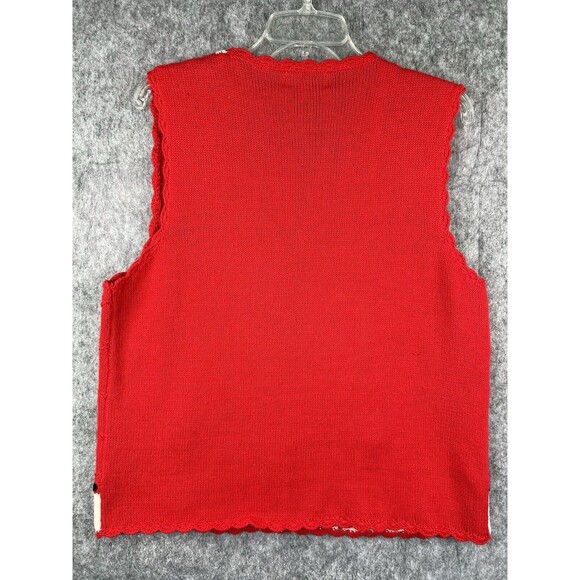 Beldoch Popper Women's Christmas Cardigan Button Front Knit Stitched Reindeer L - Picture 6 of 7